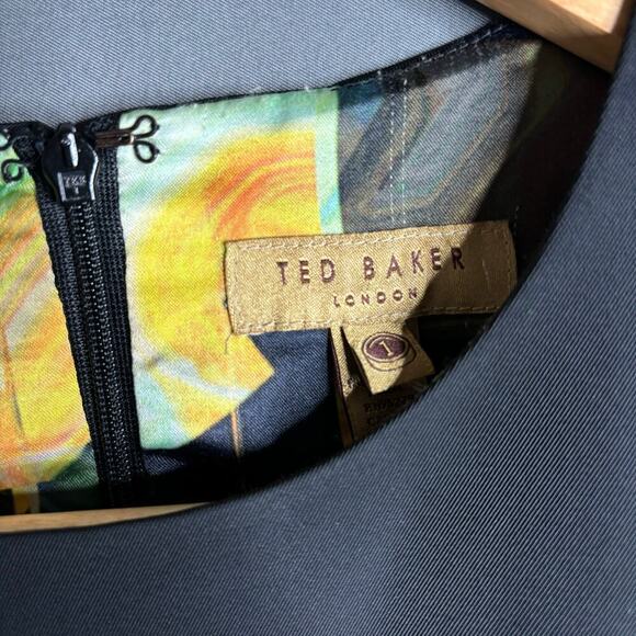 Ted Baker Sheath Dress Black Size 4 - Picture 3 of 4